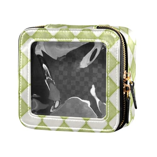linqin Make-up-Tasche mit Schachbrettern und niedlichem Design, transparent, Reisetaschen für Toilettenartikel, Make-up-Tasche, Organizer für Reisen von linqin