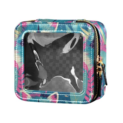 linqin Make-up-Tasche mit niedlichem Waschbär-Design, transparent, klein, für Geldbörse, Kulturbeutel, Kosmetiktasche, Organizer für Fliegen, niedliche Waschbären, 1 Größe, Niedliche Waschbären, 1 von linqin