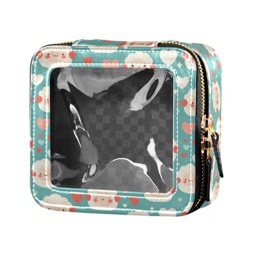 linqin Mini-Make-up-Tasche mit niedlichem Schafgesicht, Reisetaschen für Toilettenartikel, Make-up-Tasche, Organizer für Damen, niedliches Schafgesicht, 1 Größe, Niedliches Schafgesicht, 1 size von linqin