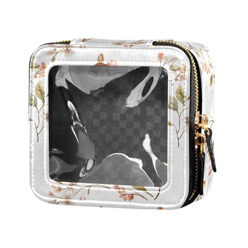 linqin Niedliche Make-up-Tasche mit niedlichem Tiermotiv, transparente Reisetaschen für Toilettenartikel, kleine Kosmetiktasche für Geldbörse für Reisen, Süßes Tier., 1 size von linqin