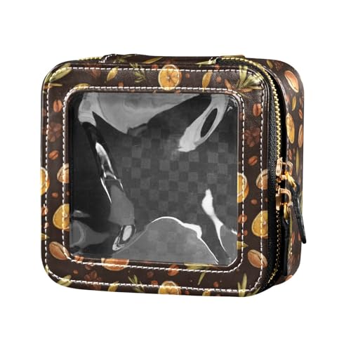 linqin Reise-Make-up-Tasche, wasserdicht, Reise-Kulturbeutel, Make-up-Organizer für Reisen, Cartoon-Kaffee, 1 Größe, Cartoon-Kaffee, 1 size von linqin