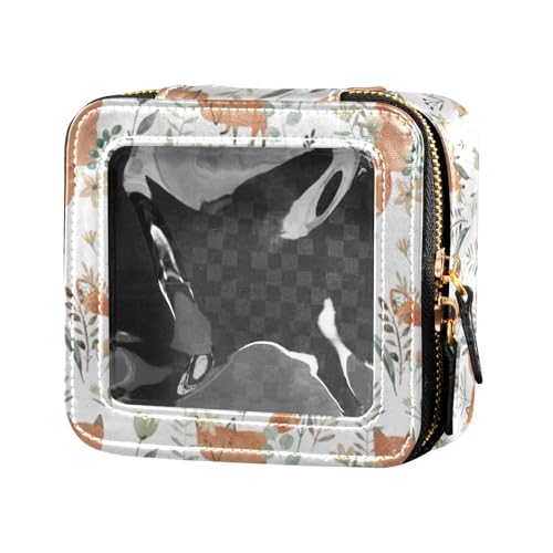 linqin Süße Füchse Meadow süße Reise-Make-up-Tasche, transparente Kulturbeutel, Kosmetiktasche, Organizer für Damen, Süße Füchse Wiese, 1 size von linqin