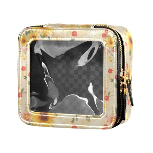 linqin Transparente Make-up-Tasche für Geldbörse, wasserdicht, Reise-Kulturbeutel, Make-up-Organizer für Fliegen, Gelb von linqin