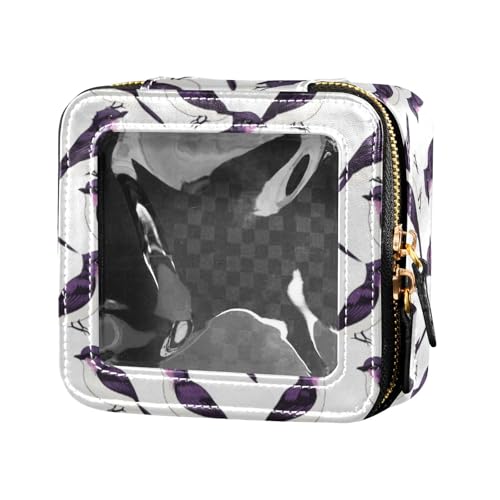 linqin Transparente Make-up-Tasche mit Reißverschluss, Cartoon-Vögel, Mini-Make-up-Behälter für Damen, Cartoon-Vögel, 1 size von linqin