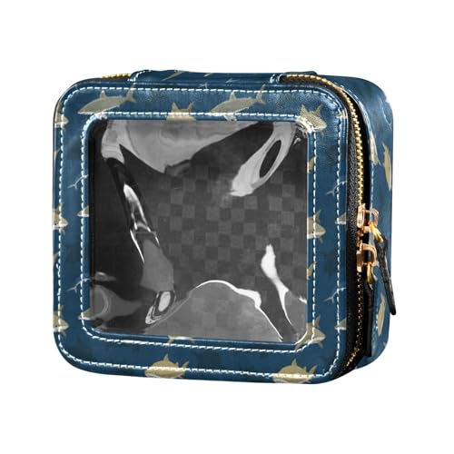 linqin Underwatwr Sharks transparente Reise-Make-up-Tasche, wasserdicht, Reise-Kulturbeutel, Reise-Kosmetiktasche für Frauen, Underwatwr Sharks, 1 size von linqin
