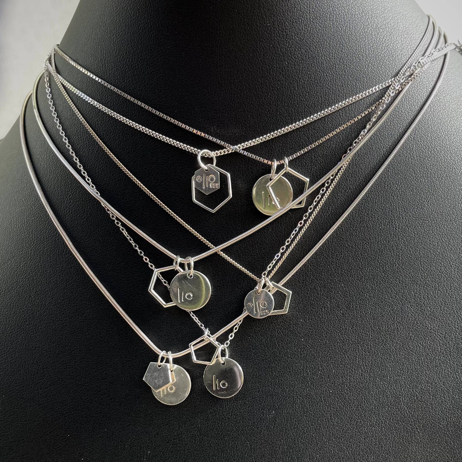 Golden Layer Necklaces/Ball Chain Curb Anchor Golden Layer Necklaces/Ball Chain Curb Anchor von lioWorks