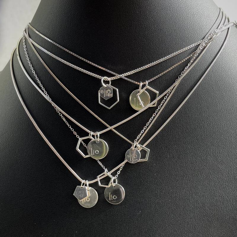 Golden Layer Necklaces/Ball Chain Curb Anchor von lioWorks