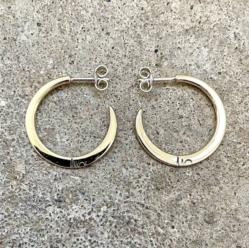 Shiva Moon Earrings/Mini Hoops Creole von lioWorks