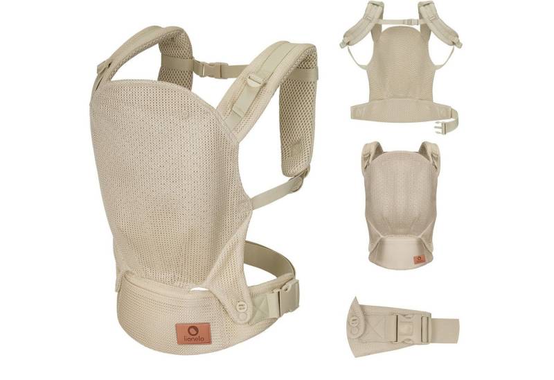 lionelo Babytrage MARGAREET AIR (Set, Babytrage mit Zubehör), 3 Positionen/Panelverstellung/Mesh/leicht/ab 4M/20kg von lionelo