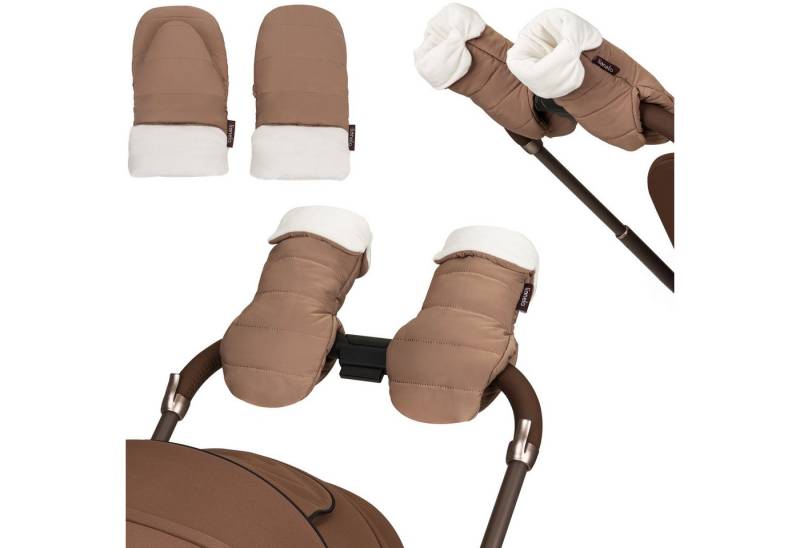 lionelo Kinderwagen-Handwärmer HANDMUFF OLI, (Set, Set mit 2 wärmenden Handschuhen und Schutzbeutel), Magnetbefestigung/warmgefüttert/windundwasserabweisend von lionelo