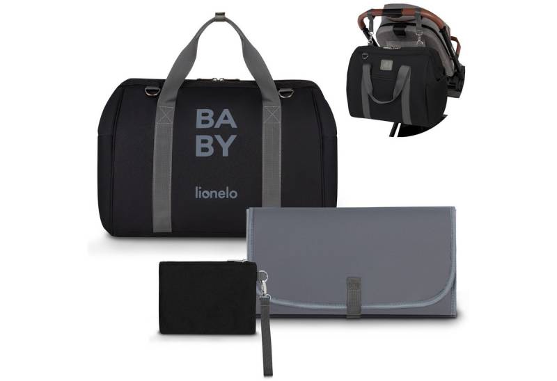 lionelo Wickeltasche Ida (TOP, 20 L), Wickelunterlage Thermo-Taschen inkl. Kosmetiktasche von lionelo