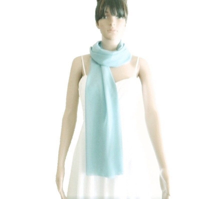 Baby Blauer Chiffon Schal. Weicher Langer Wickelschal von lisaclothing