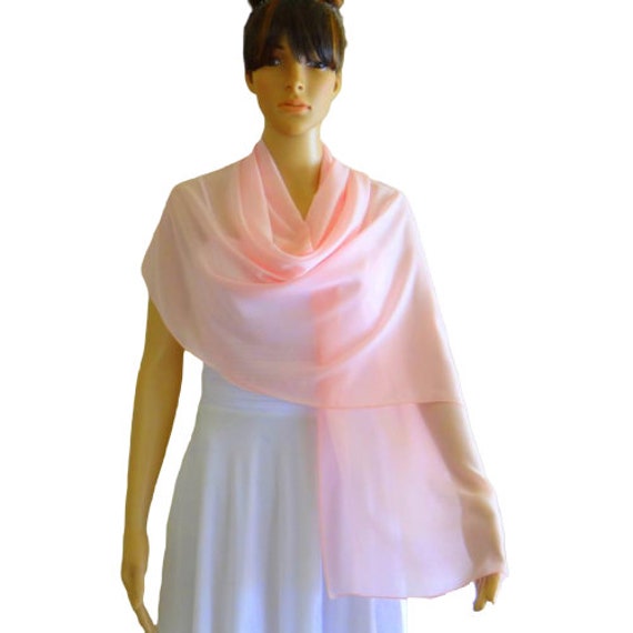 Baby Rosa Chiffon Schal. Langer Wickelschal Baby Rosa Chiffon Schal. Langer Wickelschal von lisaclothing