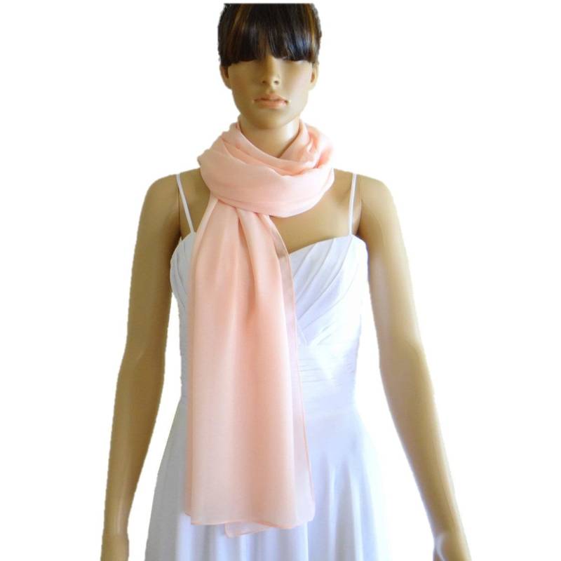 Blush Rosa Chiffon Schal. Weicher Wickelschal. Pink Langer von lisaclothing