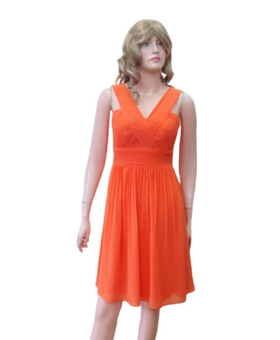 Brautjungfer Kleid. Orange Abendkleid von lisaclothing