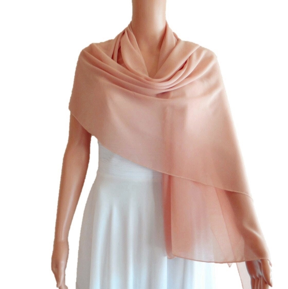 Camel Chiffon Schal. Weicher Langer von lisaclothing