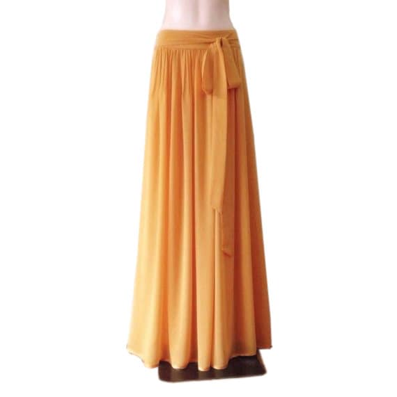 Cooper Bodenlänge Rock. Brautjungfernrock. Chiffon Maxi Langer Abendrock von lisaclothing