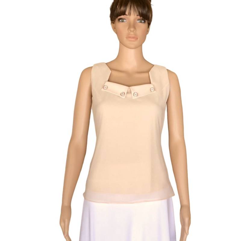 Elfenbein Brautjungfer Top. Chiffon Tank-Top. Abend Party-Bluse Elfenbein Brautjungfer Top. Chiffon Tank-Top. Abend Party-Bluse von lisaclothing