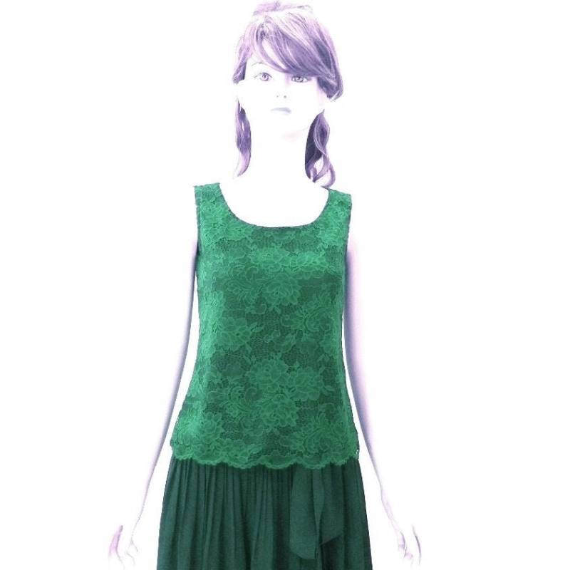 Grüne Brautjungfer Top. Tank-Top. Stretch-Spitze Nach Oben. Partei Bluse Grüne Brautjungfer Top. Tank-Top. Stretch-Spitze Nach Oben. Partei Bluse von lisaclothing