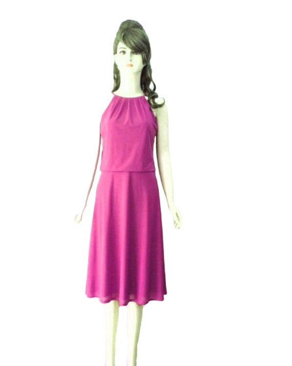 Leichte Lila Brautjungfer Kleid. Abendkleid. Chiffon Knie Länge von lisaclothing