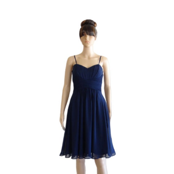 Marine Blau Party Kleid. Brautjungfer Kleid Marine Blau Party Kleid. Brautjungfer Kleid von lisaclothing