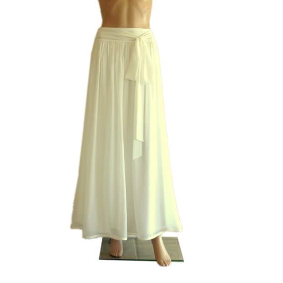 Off White Maxi Rock. Brautjungfernrock von lisaclothing