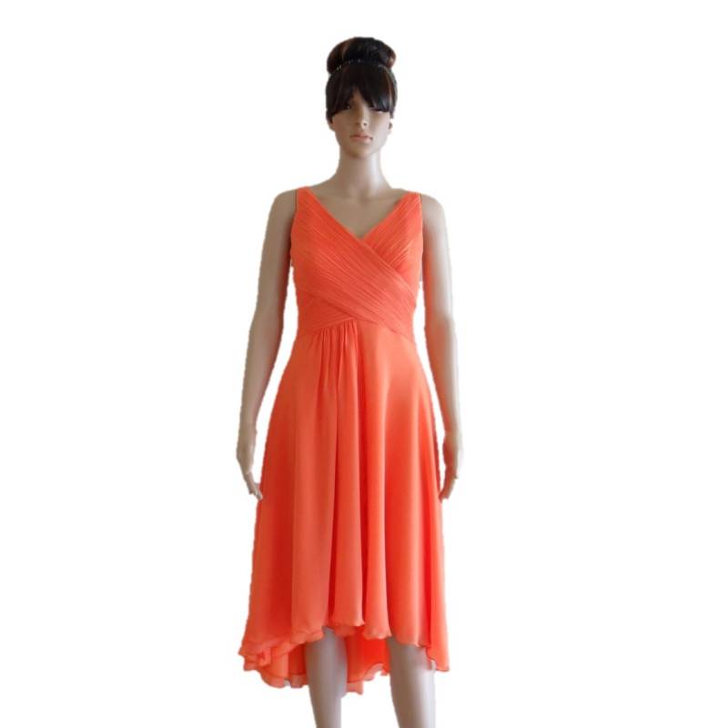 Orange Brautjungfer Kleid. Abendkleid von lisaclothing