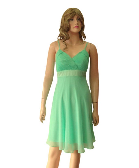 Party-Kleid. Dunkle Minze Kleid. Brautjungfer von lisaclothing