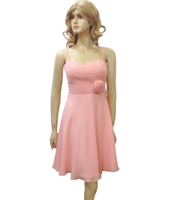 Rosa Brautjungfer Kleid. Cocktailkleid von lisaclothing