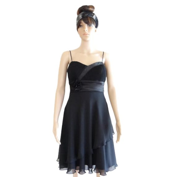 Schwarze Brautjungfer Kleid. Scoctail Kleid von lisaclothing