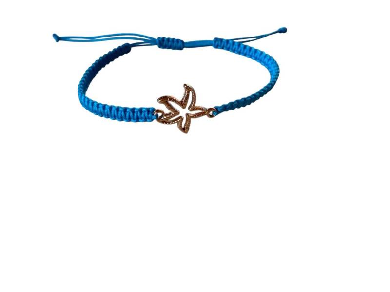 Handgefertigtes Makramee-Armband Mit Roségold-Seestern - 38 Farben, Verstellbar Handgefertigtes Makramee-Armband Mit Roségold-Seestern - 38 Farben, Verstellbar von lisakohlerhandmade