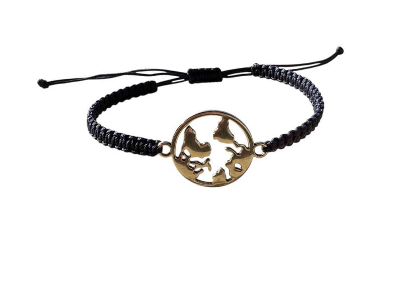 Handgefertigtes Makramee Armband Mit Weltkarte 38 Farben, Verstellbar Xs-Xl Handgefertigtes Makramee Armband Mit Weltkarte 38 Farben, Verstellbar Xs-Xl von lisakohlerhandmade