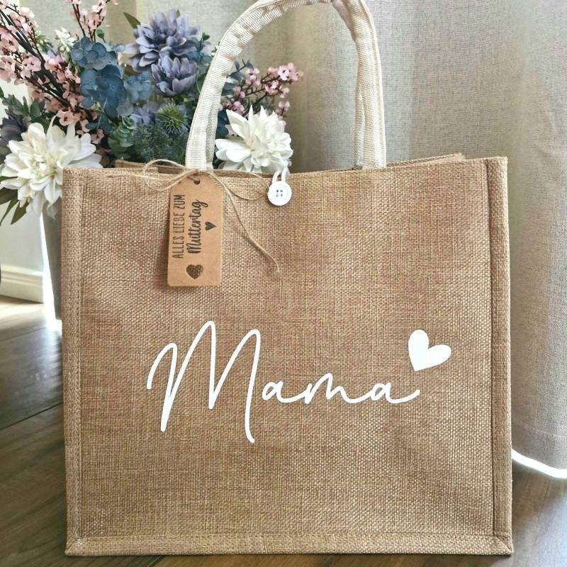 Tasche Mama To Be Mom Jute Henkeltasche Shopping Geschenk Mutter Jutetasche Mombag Babyparty Mutterschutz Geburt Baby Schwangerschaft von lisakreativamwerk