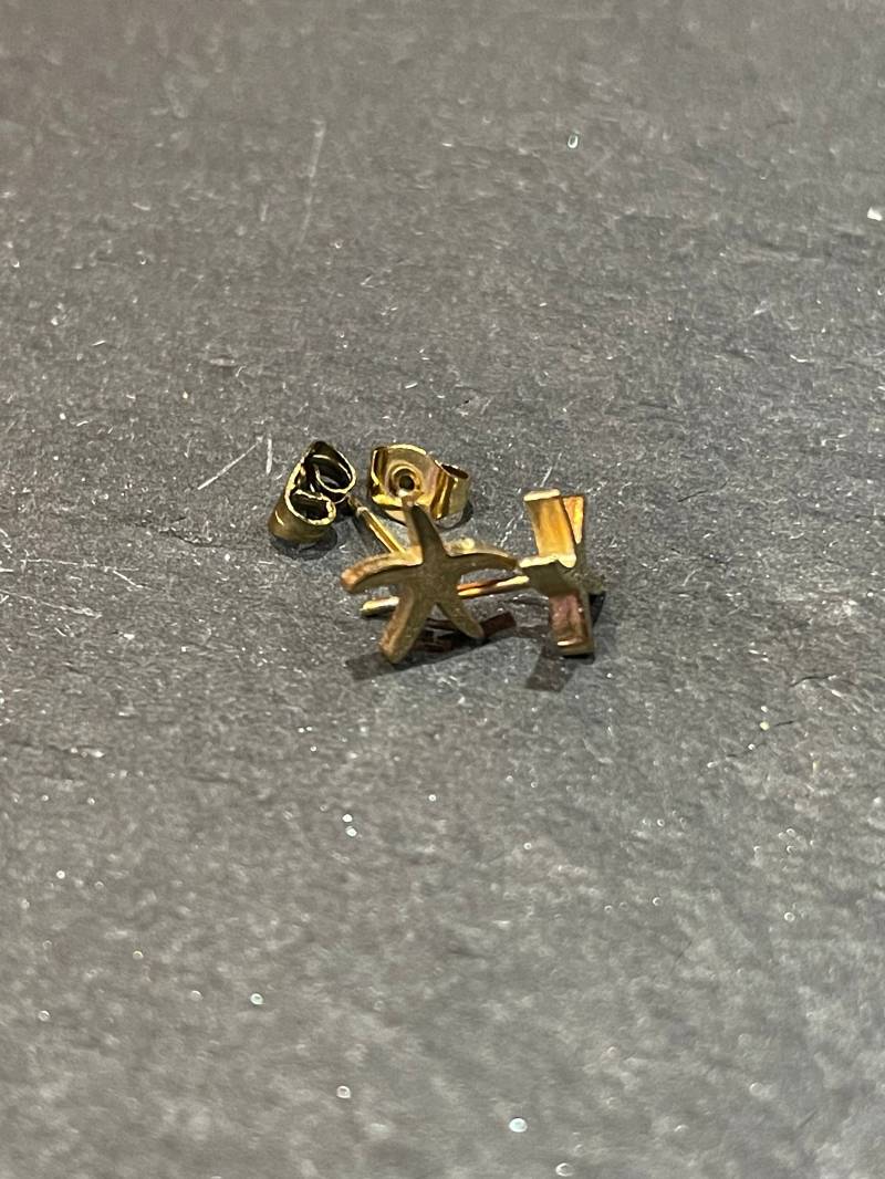Seestern Ohrstecker in Der Farbe Gold von lisinis
