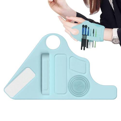 Foundation Mischpalette | Hand-Silikon-Palette, Foundation-Mixing-Handgelenkschlaufe, Silikon-Make-up-Palette für Mädchen und Frauen von lisutupode