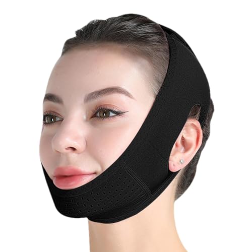 Lisutupode Doppelkinnriemen, Doppelkinn Reduzierer, Gesichtslifting Gurt, Doppelkinngurt Zur Gesichtsstraffung, Facelift Gerät Mit Atmungsaktivem Klebeband, Neck Lift Tape Face Patch von lisutupode