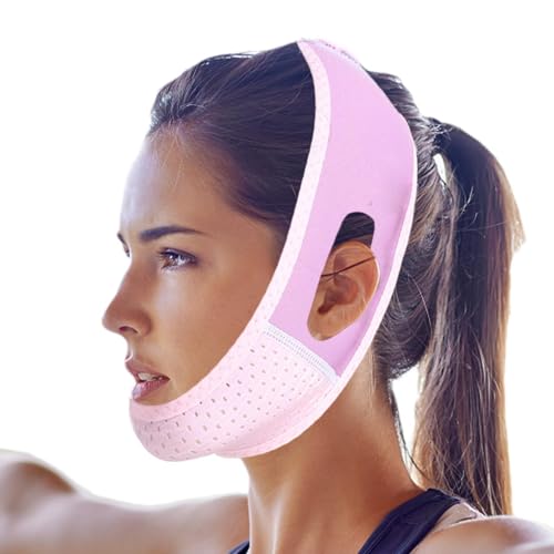 Lisutupode Doppelkinnriemen, Doppelkinn Reduzierer, Gesichtslifting Gurt, Doppelkinngurt Zur Gesichtsstraffung, Facelift Gerät Mit Atmungsaktivem Klebeband, Neck Lift Tape Face Patch von lisutupode