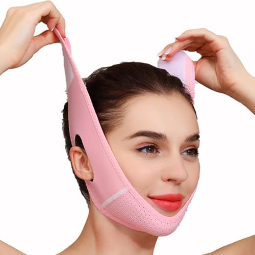 Lisutupode Doppelkinnriemen, Doppelkinn Reduzierer, Gesichtslifting Gurt, Doppelkinngurt Zur Gesichtsstraffung, Facelift Gerät Mit Atmungsaktivem Klebeband, Neck Lift Tape Face Patch von lisutupode