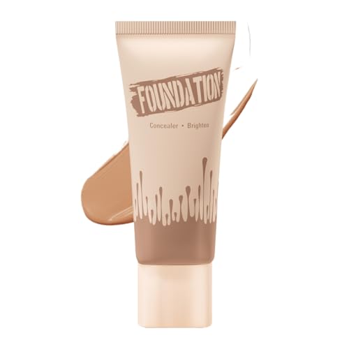 lisutupode Flüssige Foundation – Flüssige Concealer-Grundierung für Frauen – schweißfeste und wasserfeste Kosmetik für fettige, trockene Haut, empfindliche Anwendung von lisutupode