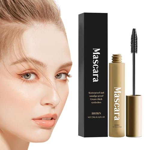 lisutupode Mascara Volumen Und Länge | Wischfeste Klumpfreie Mascara,7ml Natürlich Voluminös Faserverstärkend Für Täglich Verstärkt Wimpernvolumen Verbessert Lockenwirkung von lisutupode