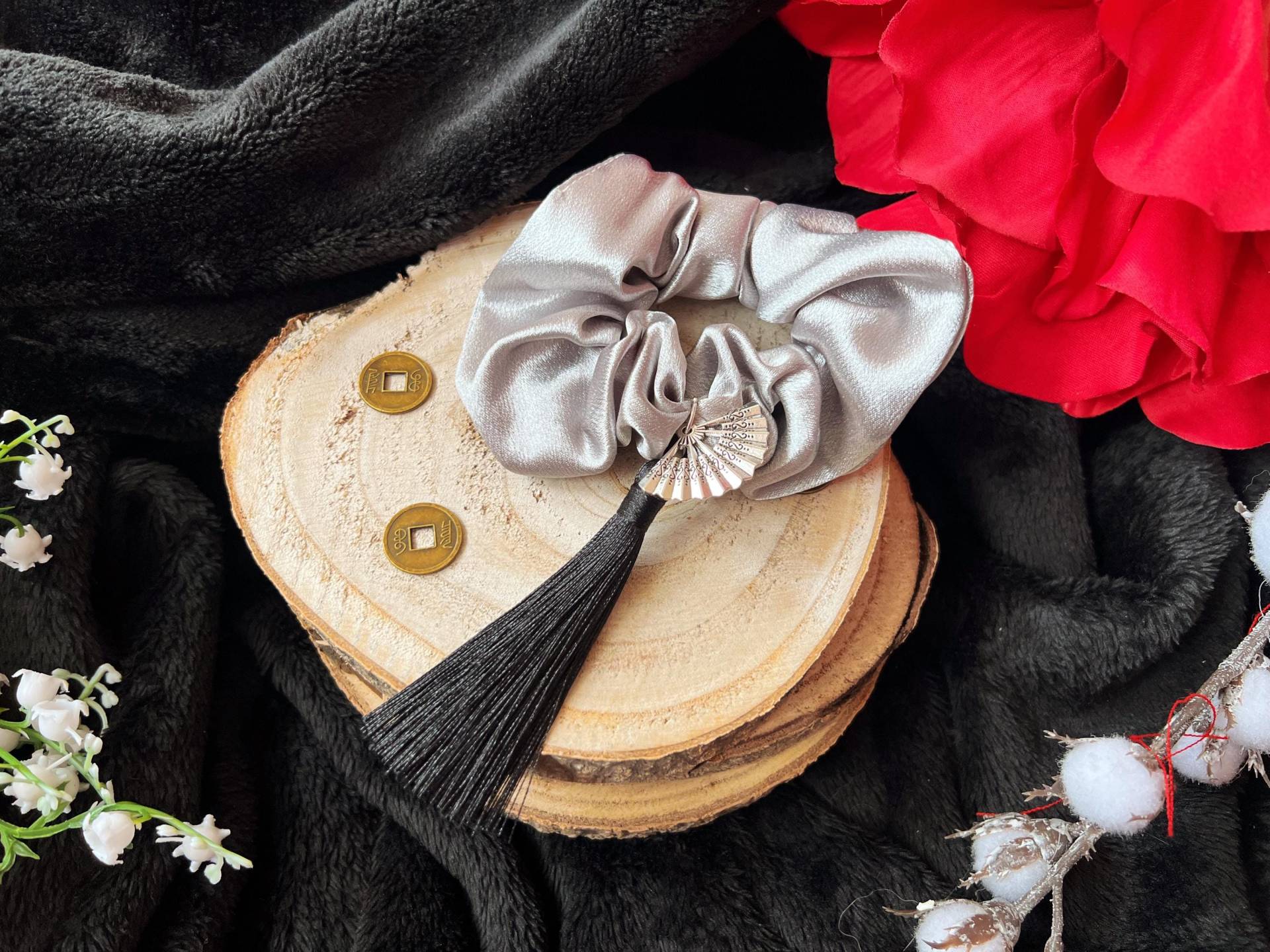 Nie Huaisang - The Ungezähmte Inspiriert Scrunchie Mdzs von literarybeads