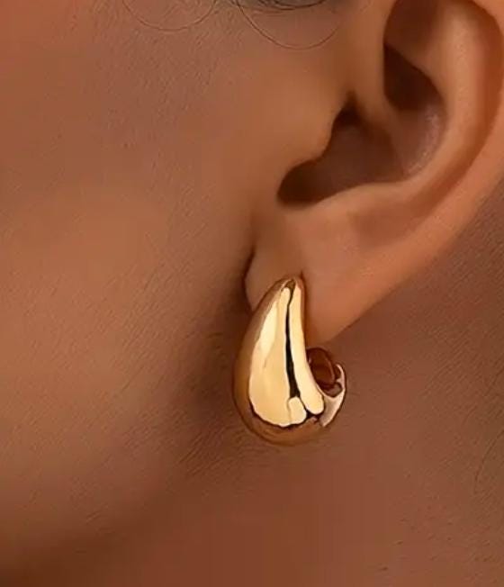 Drop/ Bottega Style Earrings/ Gold/ Cick/ Classy Drop/ Bottega Style Earrings/ Gold/ Cick/ Classy von littlBunny