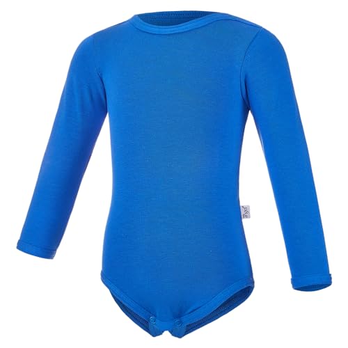 Little Angel Baby Kleinkinder Langarm Body für Jungen Mädchen Baumwolle Thermo-Body Bodysuit Outlast Blau von little angel by Dita