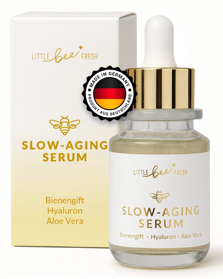 little bee fresh Anti-Falten-Serum mit echtem Bienengift SLOW-AGING, 1-tlg., mit echtem Bienengift von little bee fresh