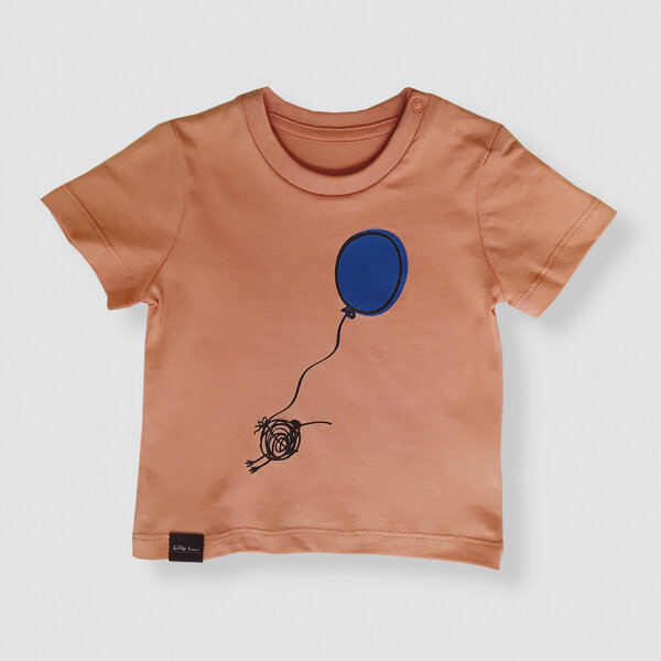 little kiwi Baby T-Shirt, "Ballonfahrt", Volcano Stone von little kiwi
