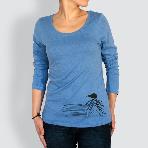 little kiwi Damen Longsleeve, "Kiwis Abenteuer" von little kiwi