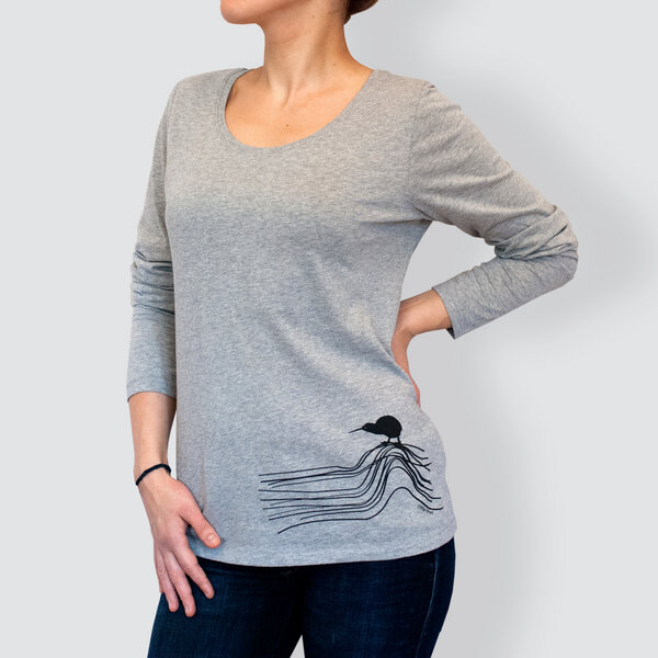 little kiwi Damen Longsleeve, "Kiwis Abenteuer" von little kiwi