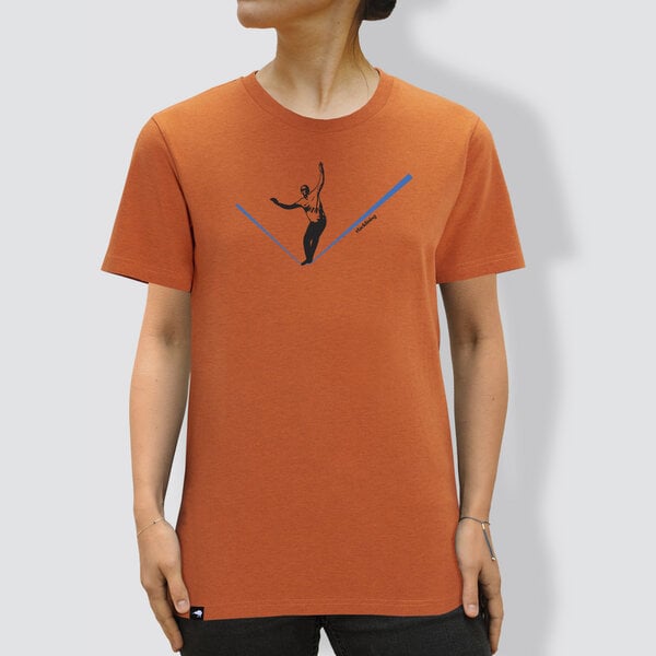 little kiwi Damen T-Shirt, "Balance", Orange von little kiwi