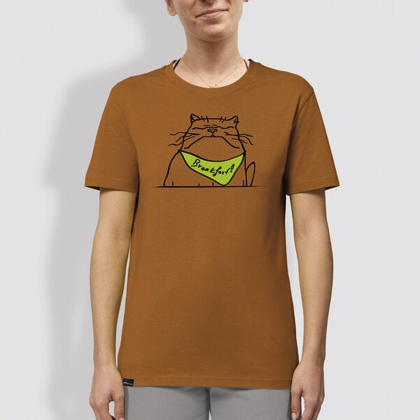 little kiwi Frauen T-Shirt, "Breakfast", Roasted Orange von little kiwi