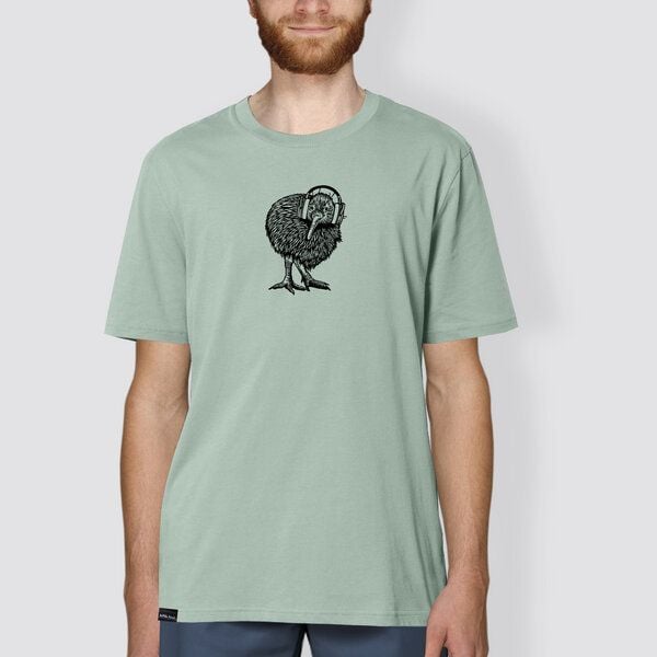 little kiwi Herren T-Shirt, "Abschalten", Aloe, Green Bay von little kiwi